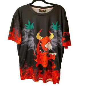 Kulture Clothing Mens Multicolor Beach Summer Casual T Shirt Size 2XL Stretch